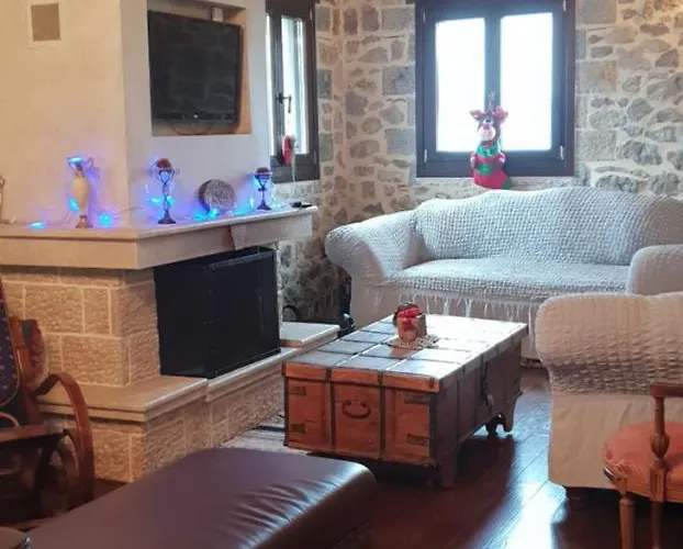 Vargiani Stone Retreat With Fireplace & View